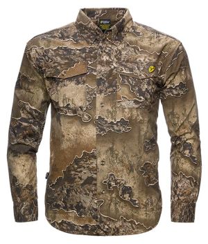 Fused Cotton Button Up Shirt-Realtree Excape-Medium