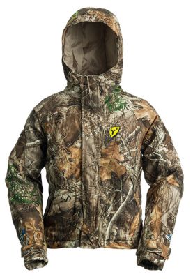 Youth Drencher Insulated Jacket-Realtree Edge front hood up