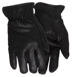 Whitewater Thinsulate Deerskin Gloves-Black-Small