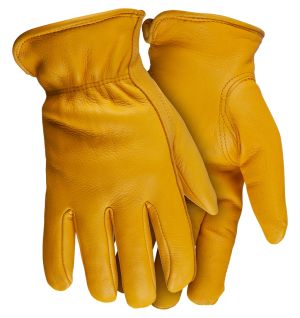 Whietwater Thinsulate Deerskin Gloves-Natural-Small