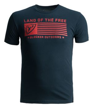Land of the Free Tee-Navy-Small