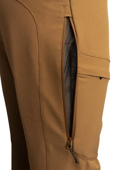 Side seam vent zips