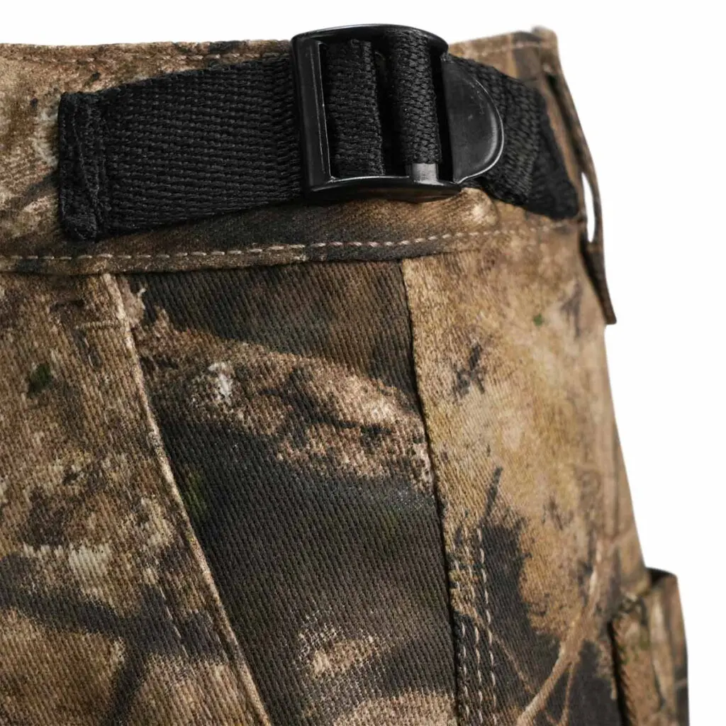 Adjustable side waist tabs with belt loops