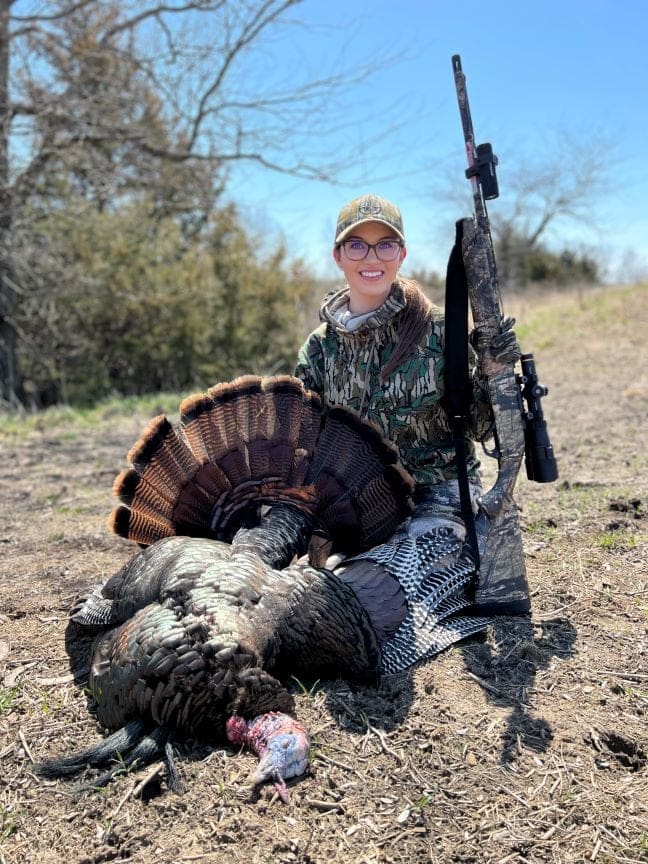 Taylor Drury with turkey