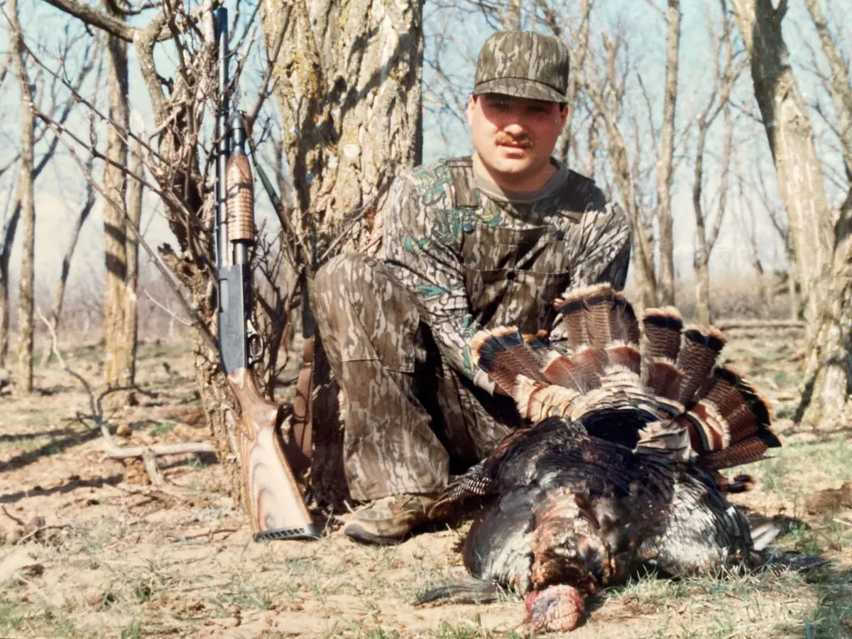 Steve Stoltz vintage photo with turkey