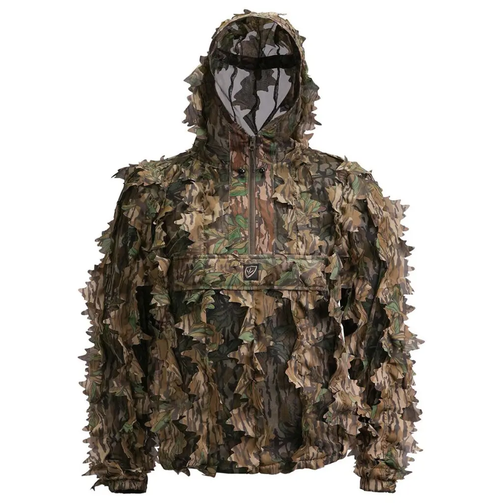 Finisher Leafy Pullover Lightweight Jacket front hood up